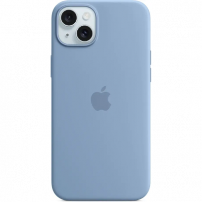 Apple Fall Iphone 15 Plus Silicone Blå