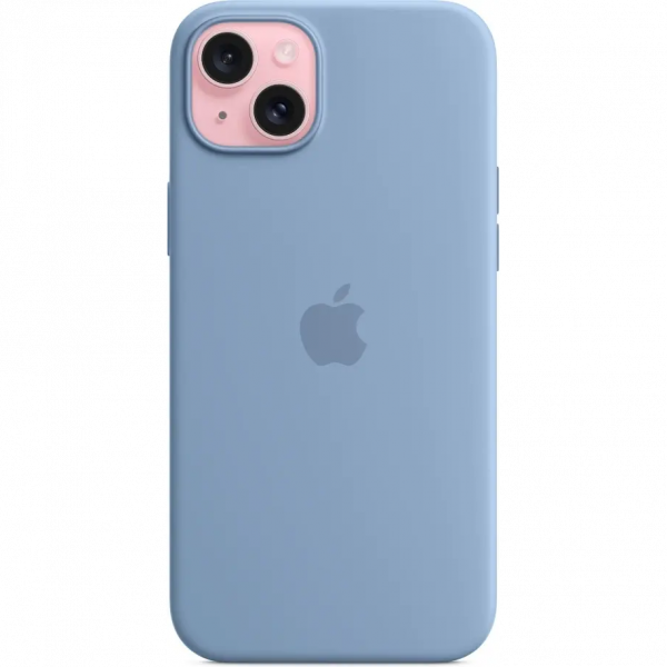 Apple Fall Iphone 15 Plus Silicone Blå - Bild 2