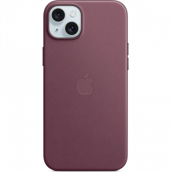 Apple iPhone 15 Plus FineWoven fodral med MagSafe, Röd
