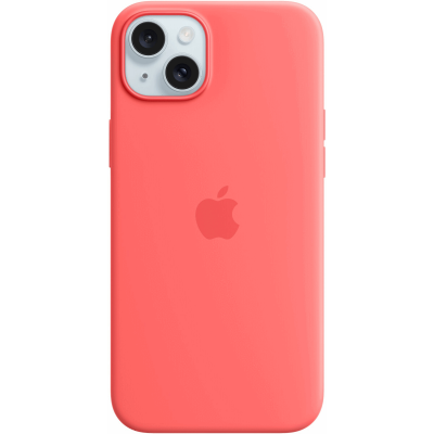 iPhone 15 Plus silikonskal med MagSafe (guava)