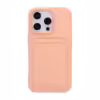 Silicone Case with Card Holder iPhone 16 Pro- Pink - Bild 2