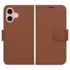 iPhone 16 Plånboksfodral med Stativ - Brun