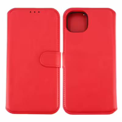 iPhone 15 Plus Plånboksfodral Magnet Rvelon - Röd