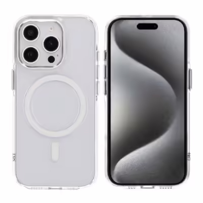 iPhone 15 Pro Max Mobilskal TPU Magnet Rvelon - Transparent