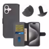 iPhone 16 Plus Plånboksfodral Magnet Rvelon - Svart - Bild 6