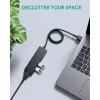 SiGN USB-A Hubb, 4xUSB-A 3.0 - Svart - Bild 3