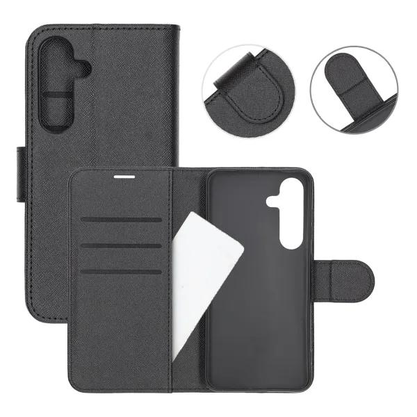 Samsung Galaxy S25 Plånboksfodral med Stativ - Svart - Bild 5