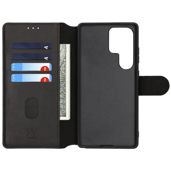 Samsung Galaxy S25 Ultra Plånboksfodral Rvelon - Svart - Bild 2