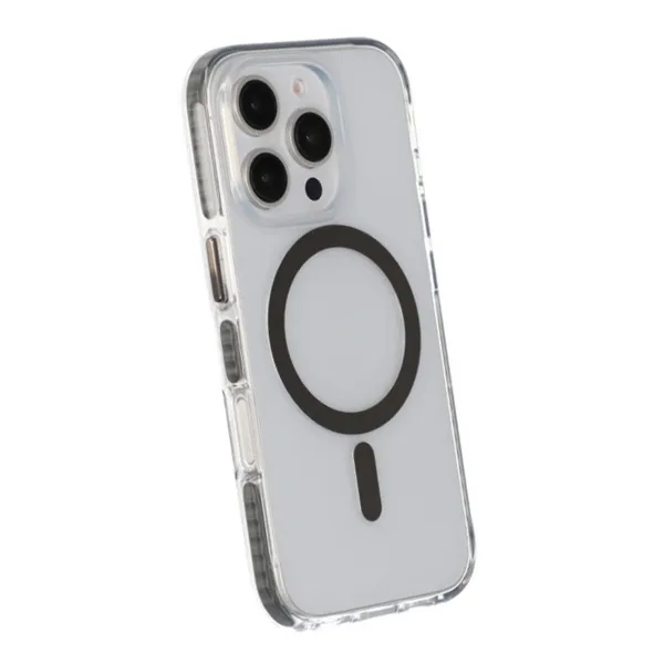 iPhone 16 Pro Max Mobilskal Magnet Dubbelskydd - Grå - Bild 5