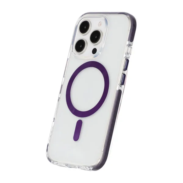 iPhone 16 Pro Max Mobilskal Magnet Dubbelskydd - Lila - Bild 4
