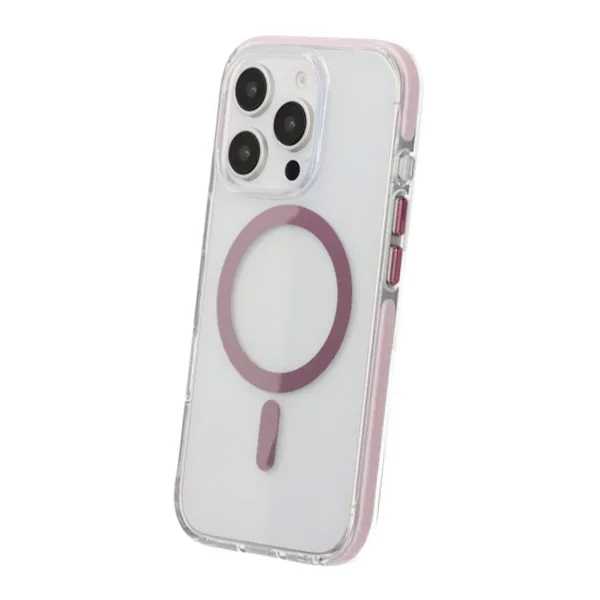 iPhone 16 Pro Max Mobilskal Magnet Dubbelskydd - Rosa - Bild 4