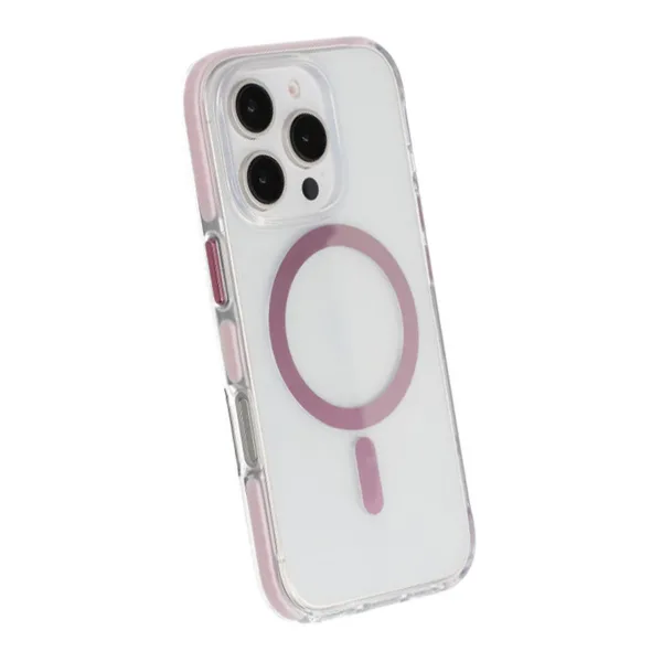 iPhone 16 Pro Max Mobilskal Magnet Dubbelskydd - Rosa - Bild 5