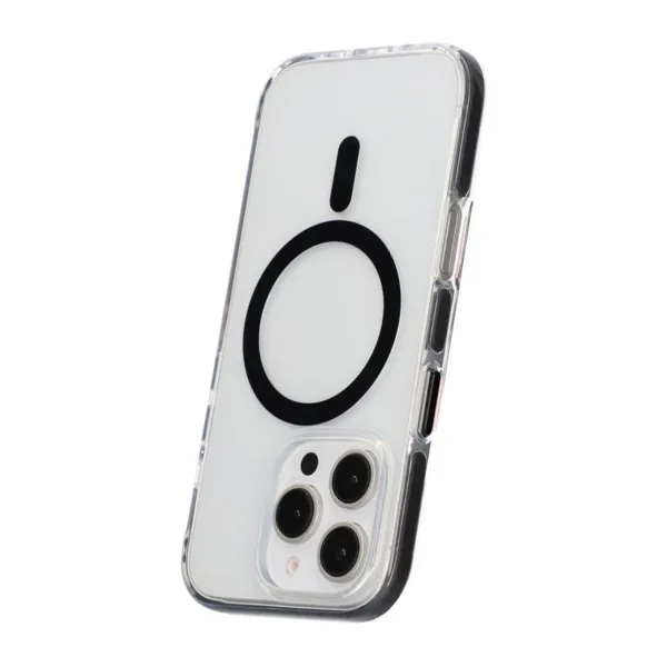 iPhone 16 Pro Max Mobilskal Magnet Dubbelskydd - Svart - Bild 4