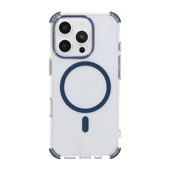 iPhone 16 Pro Max Rvelon Mobilskal Magnet med Kantskydd - Blå - Bild 3