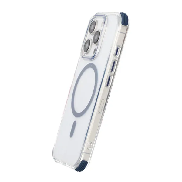iPhone 16 Pro Max Rvelon Mobilskal Magnet med Kantskydd - Blå - Bild 5