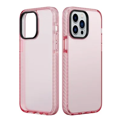 Phone 15 Pro Stöttåligt TPU Mobilskal - Rosa