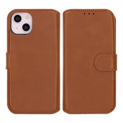 iPhone 13/14 Plånboksfodral Magnet Rvelon - Brun