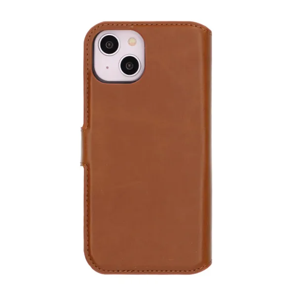iPhone 13/14 Plånboksfodral Magnet Rvelon - Brun - Bild 4