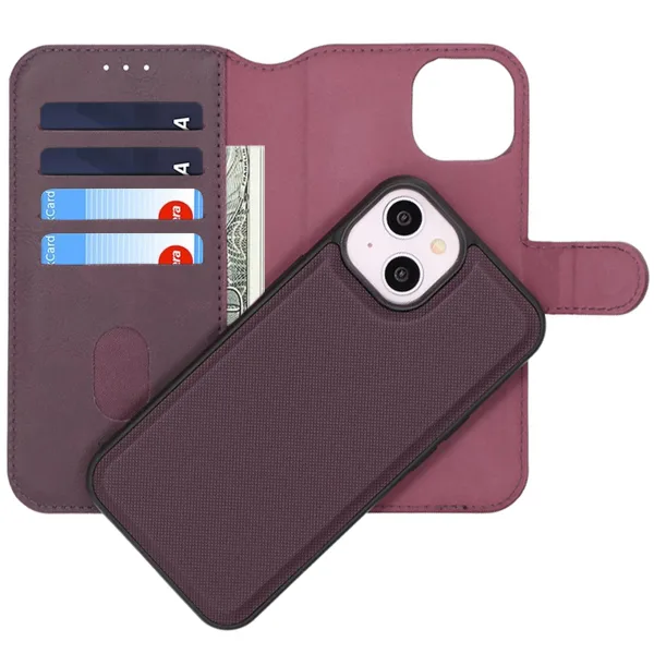 iPhone 13/14 Plånboksfodral Magnet Rvelon - Lila - Bild 3