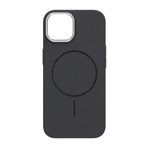 iPhone 15 Mobilskal Carbonmönstrad - Svart - Bild 4