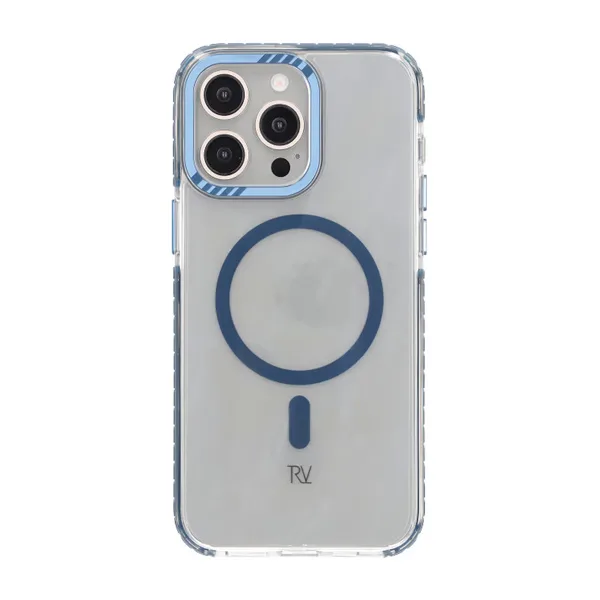 iPhone 15 Pro Max Rvelon Mobilskal Magnet Förstärkt - Blå - Bild 3