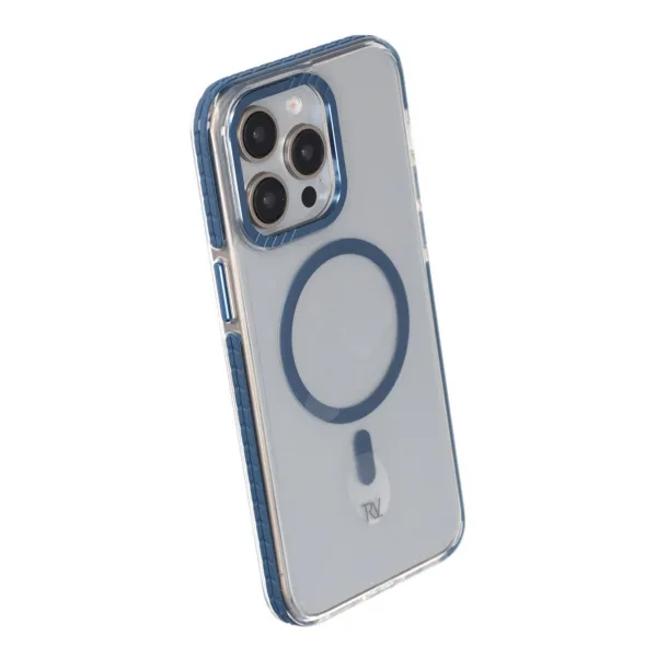 iPhone 15 Pro Max Rvelon Mobilskal Magnet Förstärkt - Blå - Bild 5