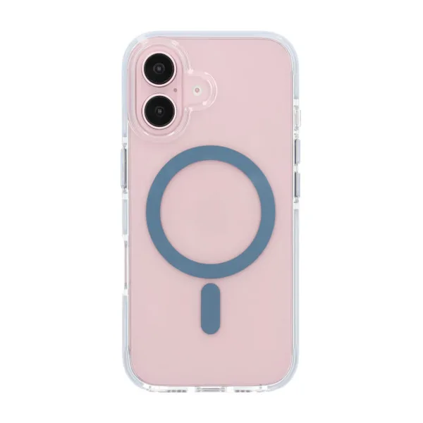 iPhone 16 Plus Mobilskal Magnet Dubbelskydd - Blå - Bild 3