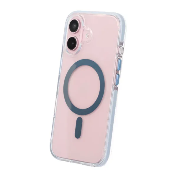 iPhone 16 Plus Mobilskal Magnet Dubbelskydd - Blå - Bild 4