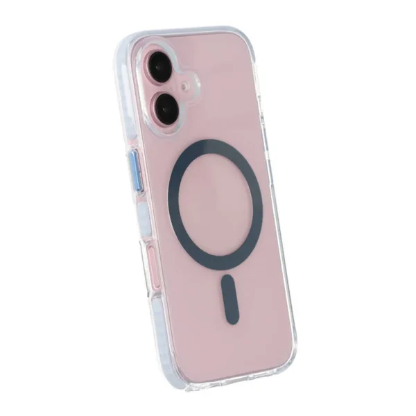 iPhone 16 Plus Mobilskal Magnet Dubbelskydd - Blå - Bild 5