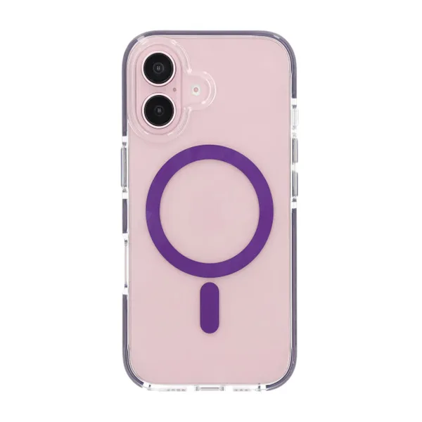 iPhone 16 Plus Mobilskal Magnet Dubbelskydd - Lila - Bild 3