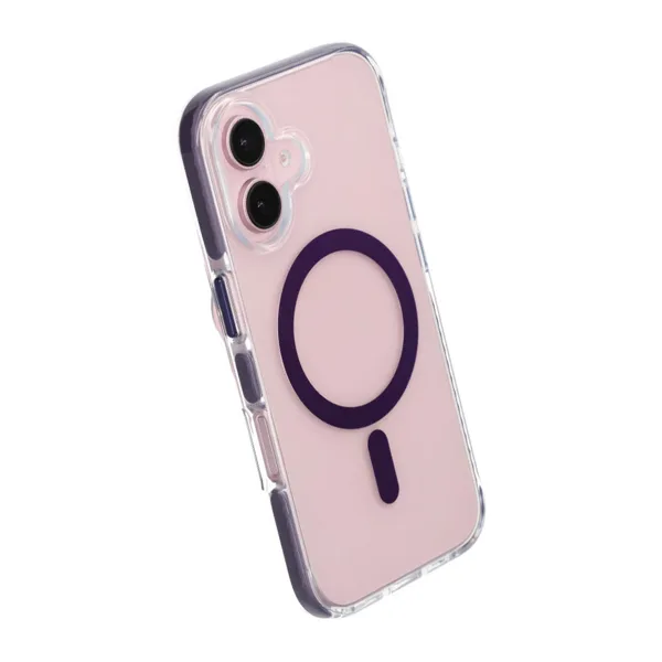 iPhone 16 Plus Mobilskal Magnet Dubbelskydd - Lila - Bild 4