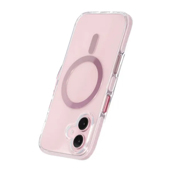 iPhone 16 Plus Mobilskal Magnet Dubbelskydd - Rosa - Bild 4