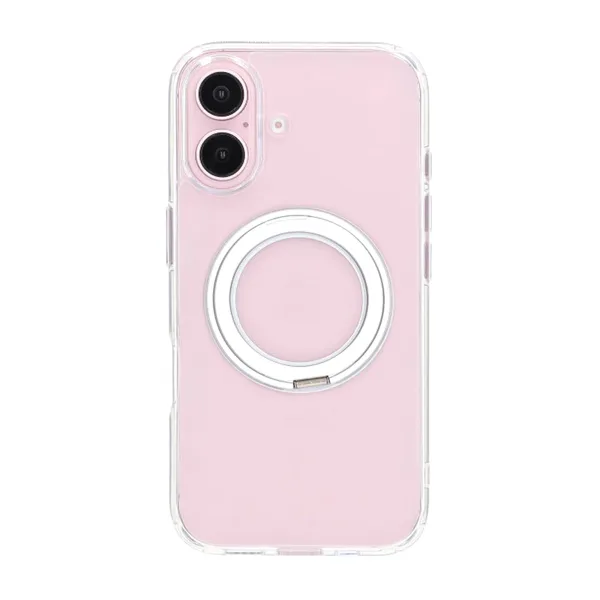 iPhone 16 Plus Mobilskal med Magsafe Stativ - Transparent - Bild 3