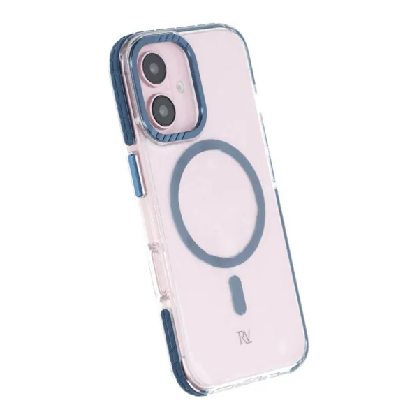 iPhone 16 Rvelon Mobilskal Magnet Förstärkt - Blå - Bild 4