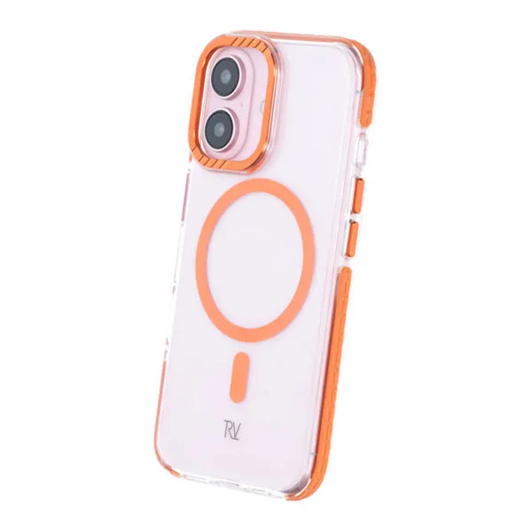 iPhone 16 Rvelon Mobilskal Magnet Förstärkt - Orange - Bild 4