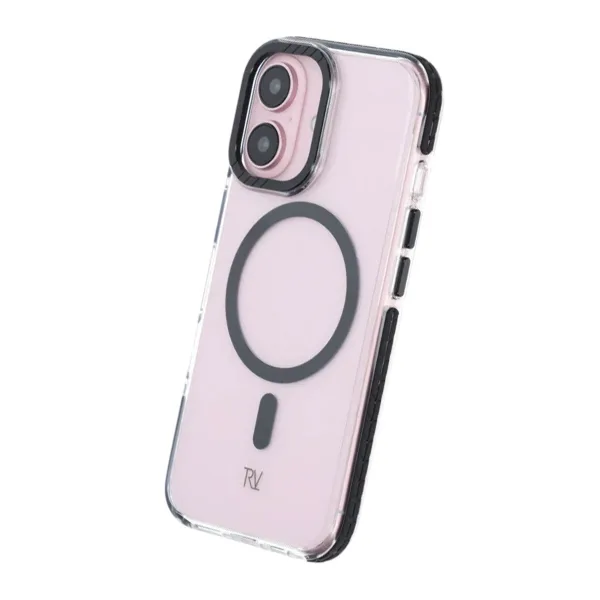 iPhone 16 Rvelon Mobilskal Magnet Förstärkt - Svart - Bild 4
