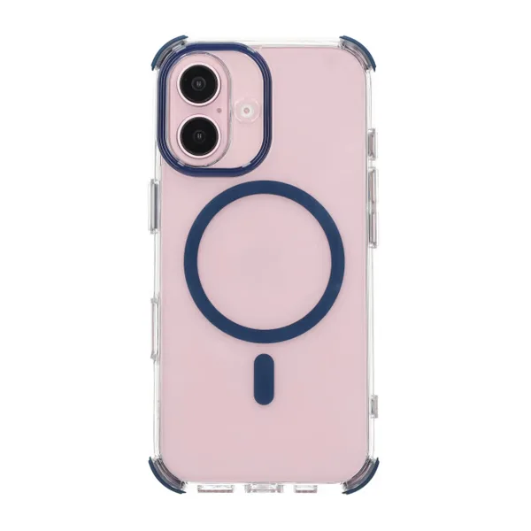 iPhone 16 Rvelon Mobilskal Magnet med Kantskydd - Blå - Bild 3