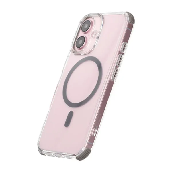 iPhone 16 Rvelon Mobilskal Magnet med Kantskydd - Grå - Bild 5
