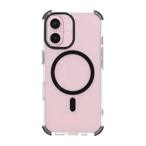 iPhone 16 Rvelon Mobilskal Magnet med Kantskydd - Svart - Bild 3