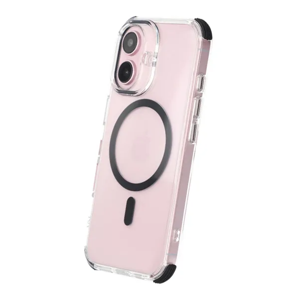 iPhone 16 Rvelon Mobilskal Magnet med Kantskydd - Svart - Bild 4