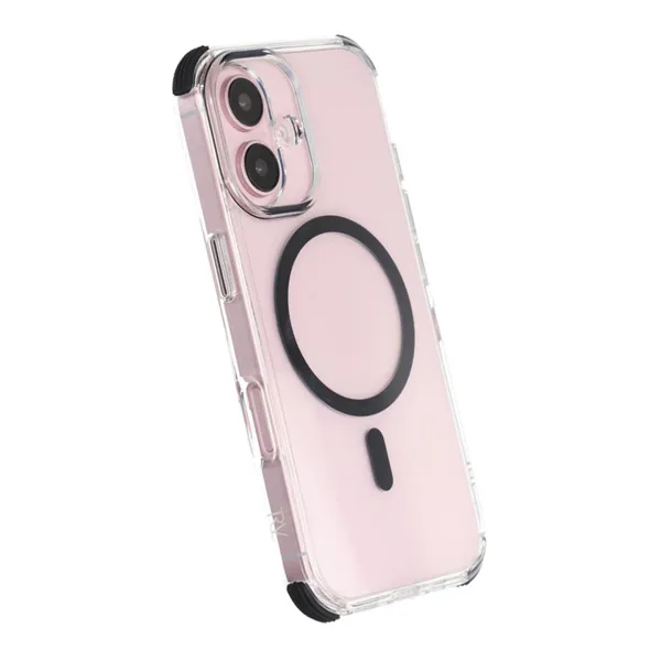iPhone 16 Rvelon Mobilskal Magnet med Kantskydd - Svart - Bild 5