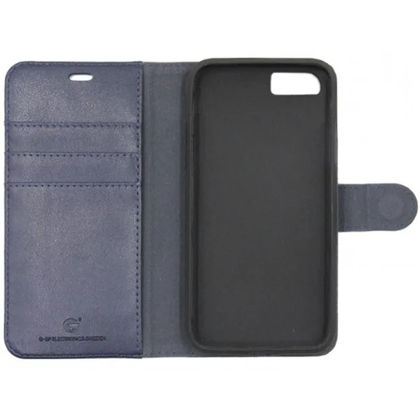 iPhone 6/6S Plånboksfodral Magnet Läder med Stativ - Mörkblå - Bild 2
