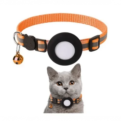 AirTag halsband för katt & hund - Orange